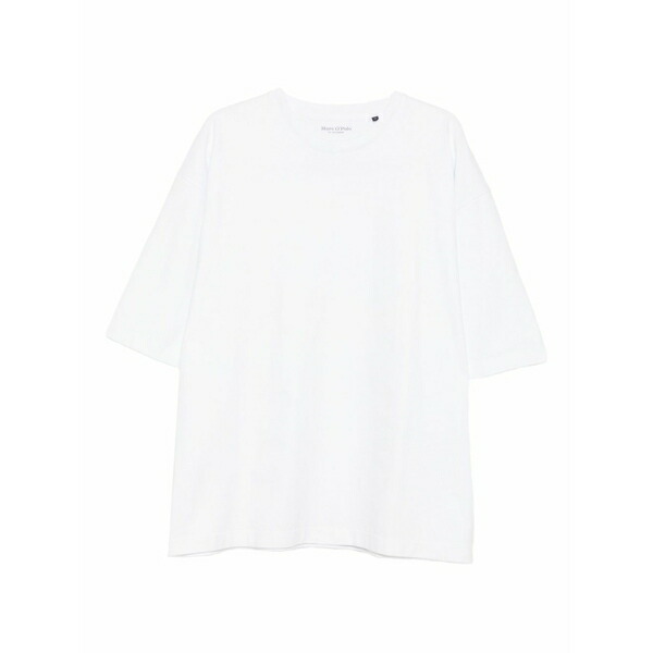 マルコポーロ メンズ ティーシャツ トップス Short-sleeve crew-neck t-shirt White