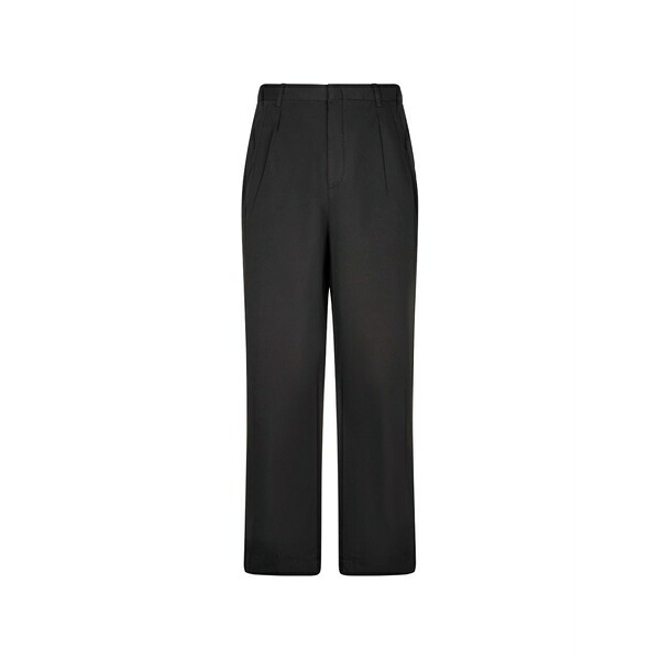 地下室 部屋の入り口 メンズ 心地好いズボン下 ボトムス Pleated trousers Black