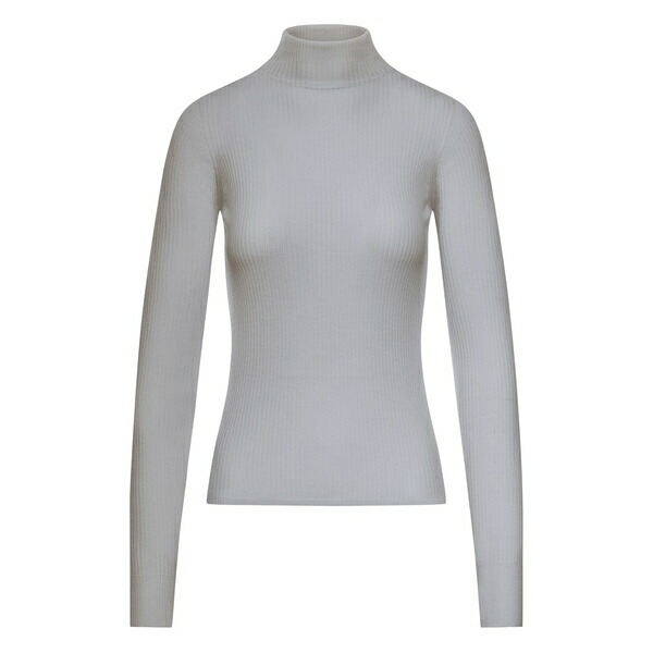 運動競技マックス レディース 編み物\u0026ティーシャツ アウター Ribbed sweater Grey