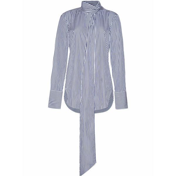 アダム リピズ レディース シャツ トップス Lee striped poplin blouse Blue｜asty 100,400円