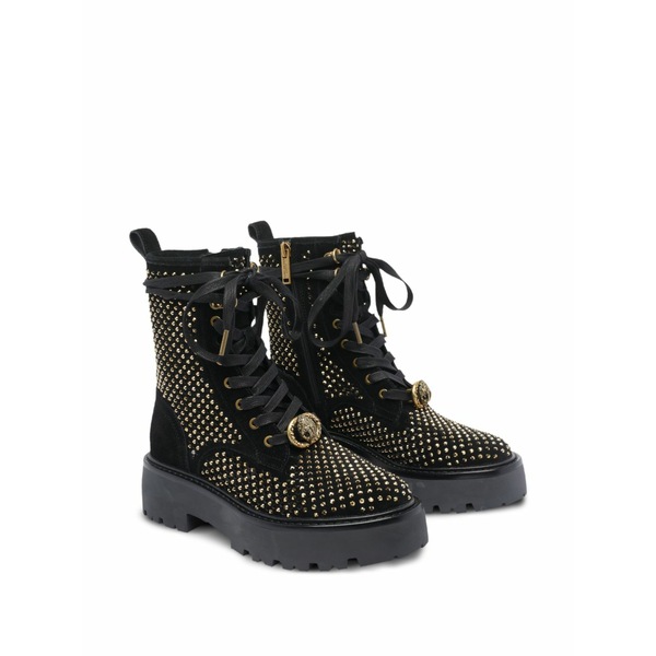 カートジェイガーロンドン レディース ブーツ シューズ Stud-embellished lace-up boots Black