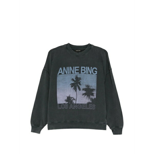 アニービン レディース 編み物\u0026スウェーター アウター Miles washed grey sweatshirt Grey