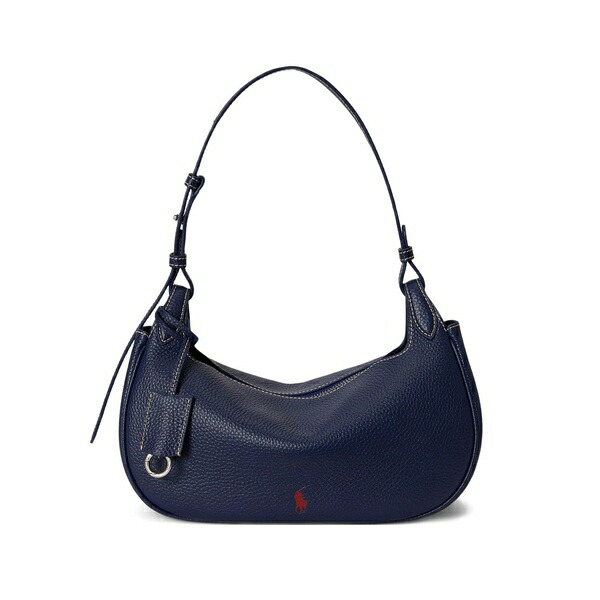 ラルフローレン レディース ショルダーバッグ 御徒面子 Polo play leather shoulder bag Blue