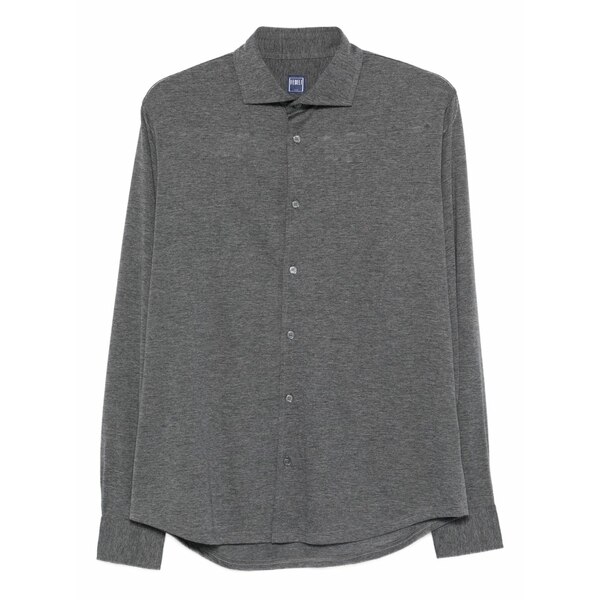 フェデーリ メンズ プルオーバー トップス Long-sleeve wool shirt Grey