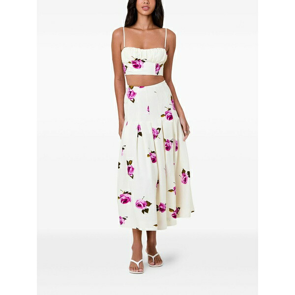 ニコラスカークウッド レディース スコート ボトムス Jordana pleated-waist skirt Neutrals