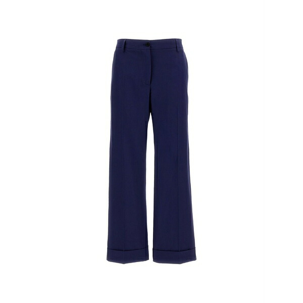 アルベルト ビアーニ レディース 心地好いズボン下 ボトムス Cuffed trousers Blue