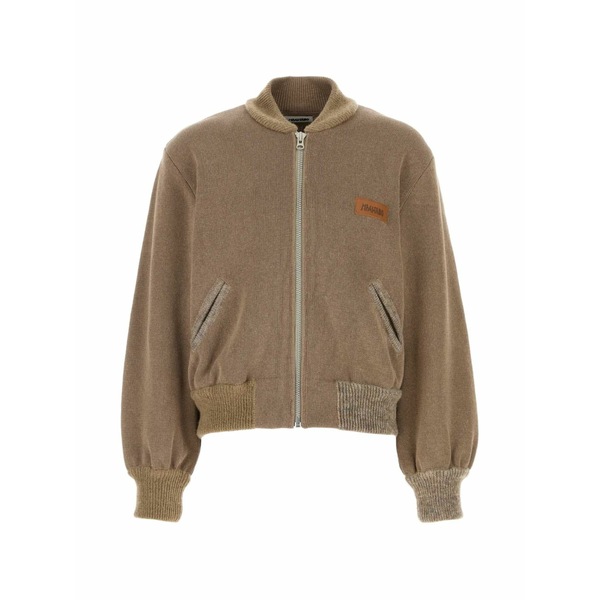 マリアーノ メンズ 上衣＆上衣 アウター Cotton blend bomber jacket Neutrals