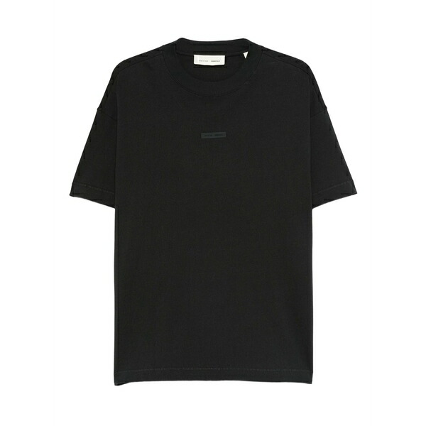 エフオージーエッセンシャルズ メンズ Tシャツ トップス Logo-detail t-shirt Black｜asty