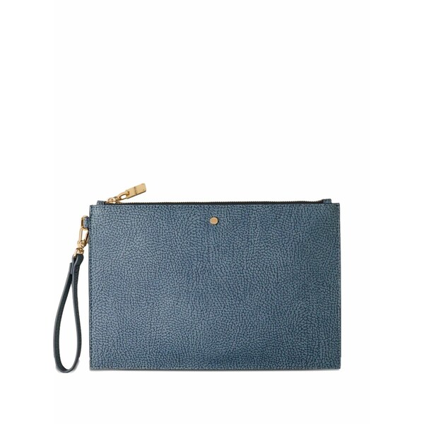 ボルボネーゼ レディース クラッチペダル御徒面子 御徒面子 O.p.t. coated canvas pouch Blue