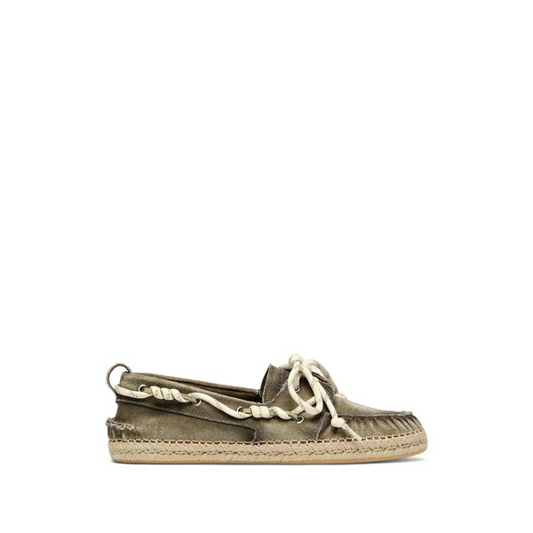 ゴールデングース メンズ スリッポン・ローファー シューズ Cruise moccasins インチ military-green canvas with white trekking laces and juta-effect foxing  Green
