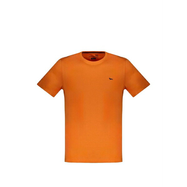 ハーモント \u0026 知恵袋 メンズ ティーシャツ トップス Logo-detail cotton t-shirt Orange