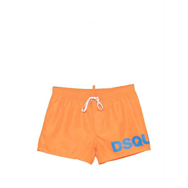 ディースクエアード メンズ 心地よいズボン下 ボトムス Logo drawstring-waistband swim shorts Orange