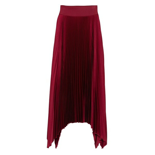 ジョセフ レディース スコート ボトムス Pleated asymmetric-hem skirt Red