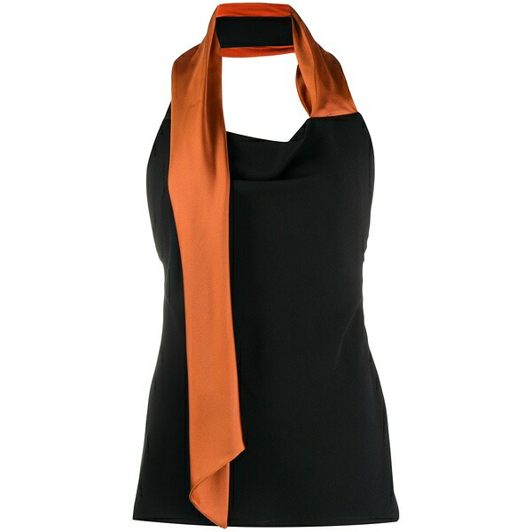 エラリー レディース プルオーバー トップス Scarf detail top Black