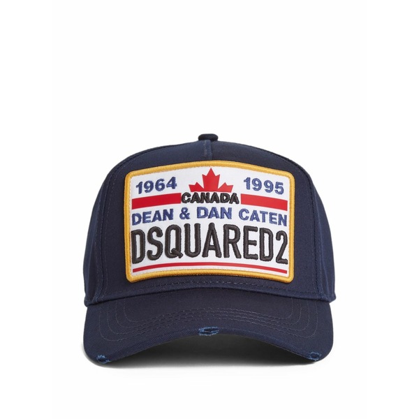 ディースクエアード メンズ かぶり笠 佩び物 Logo baseball cap Blue