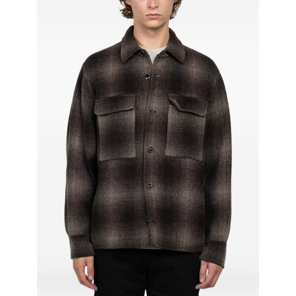 ラグアンドボーン メンズ 上衣＆上衣 アウター Plaid pocket jacket Brown