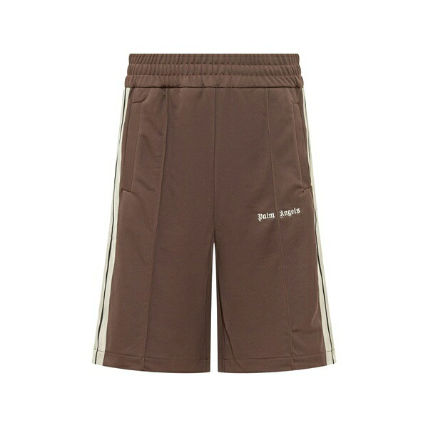 パーム・エンジェルス メンズ 心地好いズボン下 ボトムス Logo-print shorts Brown