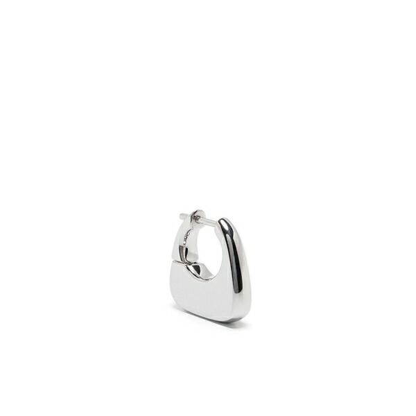 マリア ブラック レディース ピアス&イヤリング アクセサリー Small tote earring Silver|asty