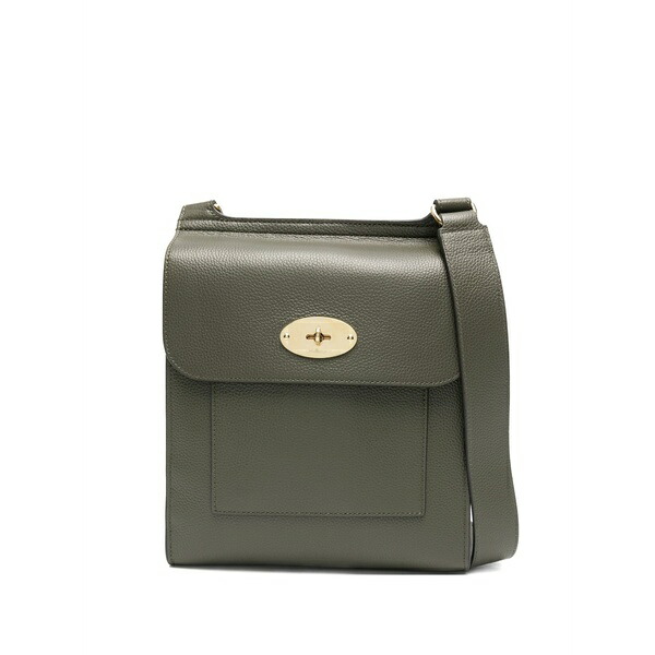 マル木ノ実 レディース ショルダーバッグ 御徒面子 Small antony leather satchel bag  Green