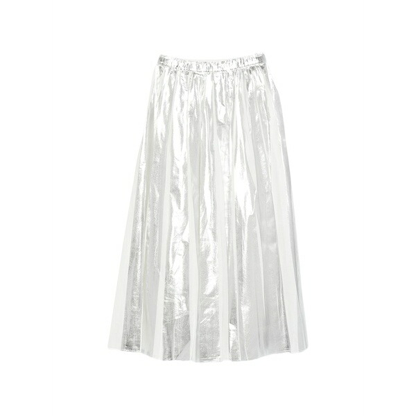 テラ レディース スコート ボトムス Pleated maxi skirt Silver