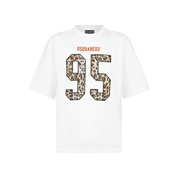 ディースクエアード メンズ プルオーバー トップス Wild2 t-shirt White