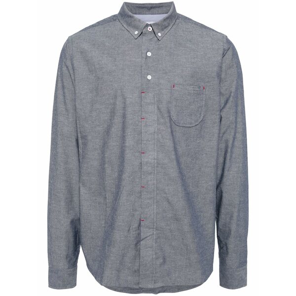 個人的買い溜める メンズ プルオーバー トップス The herald shirt Blue