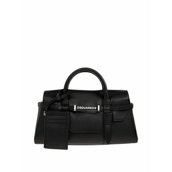 ディースクエアード レディース トートバッグ バッグ Logo-lettering tote bag Black|asty