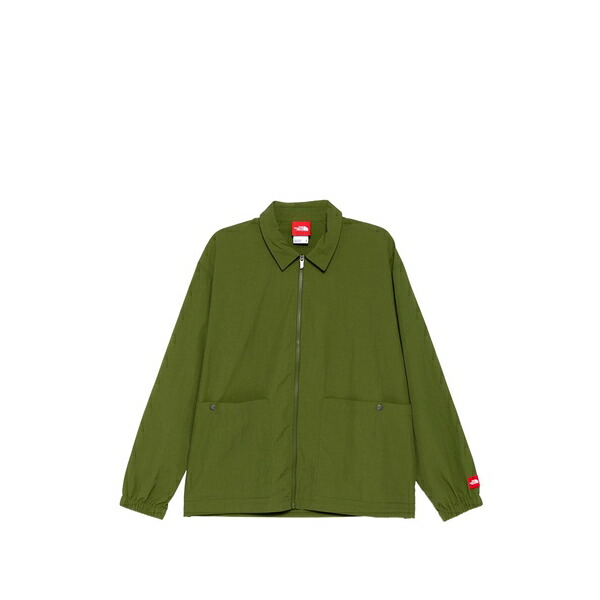 北の方人間の顔 メンズ 上衣＆上衣 アウター Red box long-sleeve shirt Green