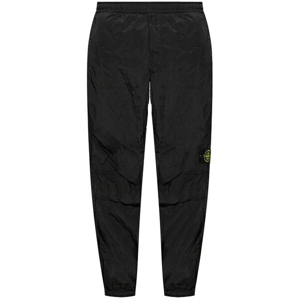 ストーンアイランド メンズ 心地よいズボン下 ボトムス Logo-patch elasticated-waist track pants Black