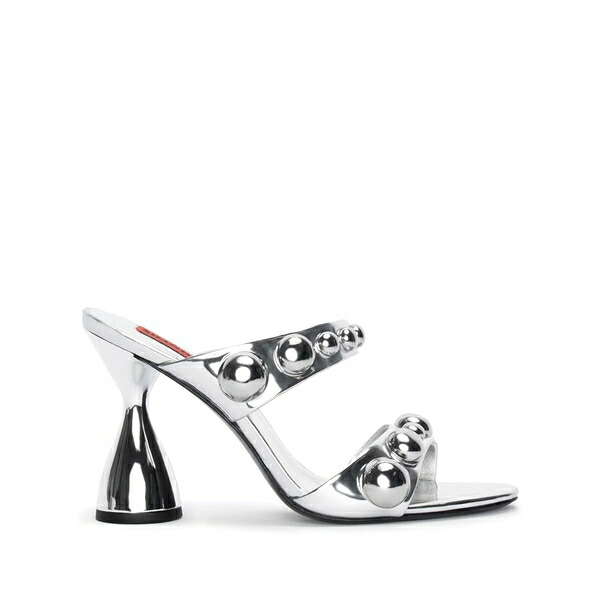 サイモン鏡鑑 レディース サンダル シューズ Dome stud verner sandals Silver