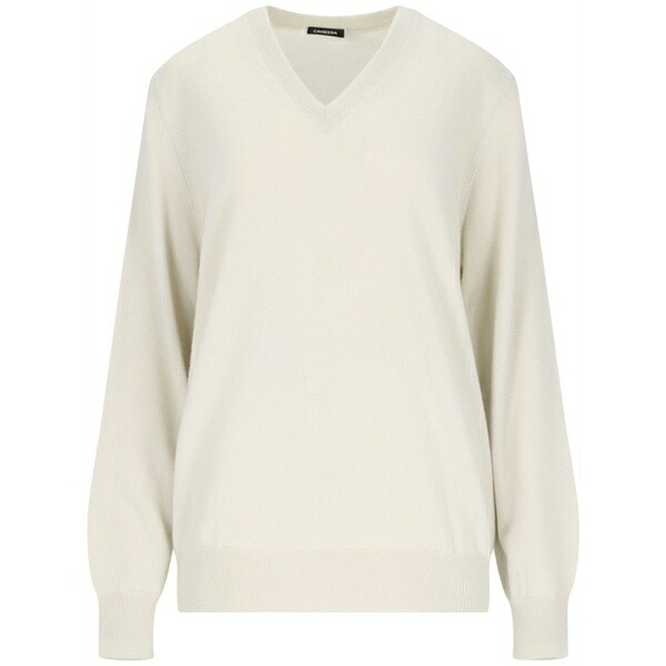 カネッサ レディース 編み物\u0026スウェーター アウター Cashmere sweater Neutrals