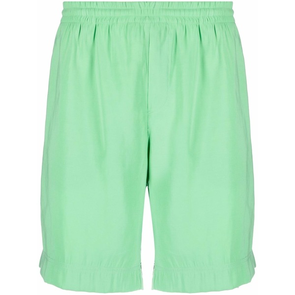 エムエスジイエム メンズ カジュアルパンツ ボトムス Elasticated-waistband shorts Green｜asty