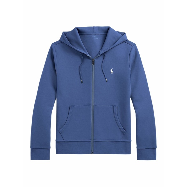 ラルフローレン メンズ パーカー・スウェットシャツ アウター Double-knit zip-up hoodie Blue