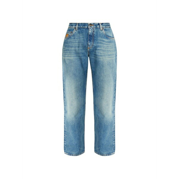エトロ メンズ デニムパンツ ボトムス Logo-appliqu&pound; jeans Blue｜asty