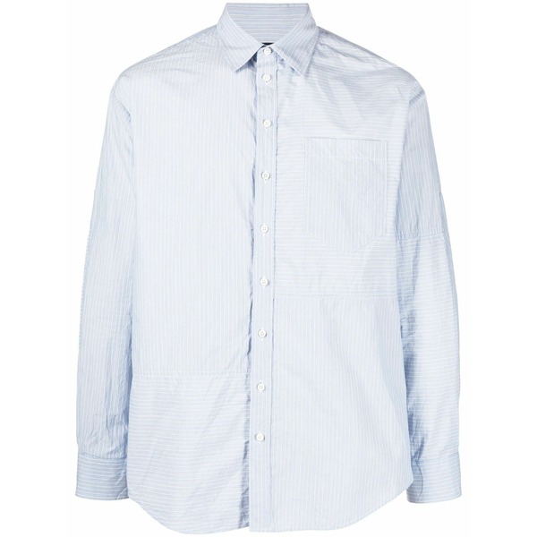 ディースクエアード メンズ プルオーバー トップス Stripe-pattern cotton shirt Blue