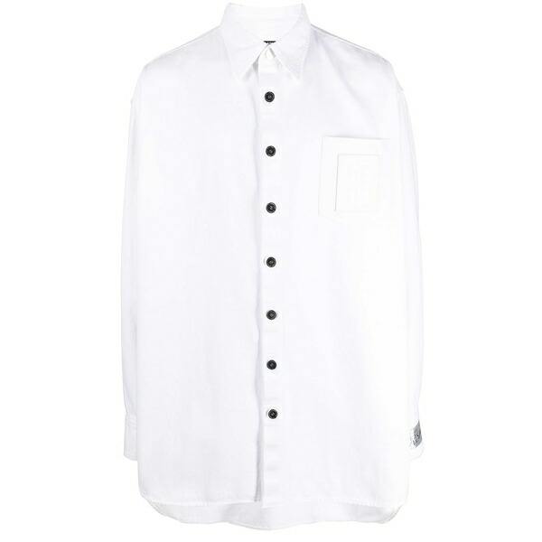 ラフ・シモンズ メンズ プルオーバー トップス Long-sleeve denim shirt White