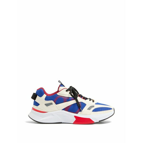 ヴァレンティノ ガラヴァーニ メンズ スニーカー シューズ Demivee sneakers インチ mesh fabric with suede inserts Blue