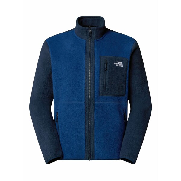 北の方人間の顔 メンズ 上衣＆上衣 アウター Yumiori full-zip fleece jacket Blue