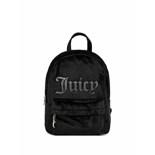 ジューシークチュール レディース うしろ側容器に並べる・背嚢 御徒面子 Crystal-embellished velvet backpack Black
