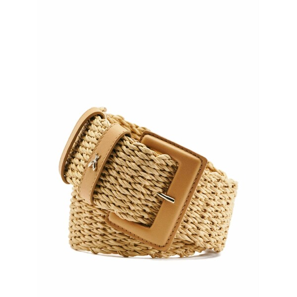 パトリツィア ペペ レディース ベルト アクセサリー Woven high-waist belt Neutrals|asty