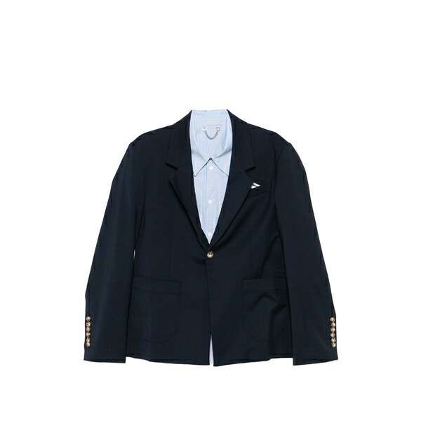 プリンスチャールズ島・ジェフリー レディース 上衣＆上衣 アウター Pocket \u00275 minutes early\u0027 jacket Blue