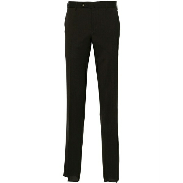 PTトリノ メンズ 心地好いズボン下 ボトムス Mid-rise slim-fit trousers Brown