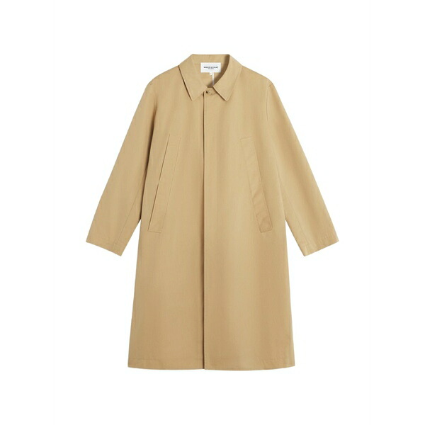 棲み家 狐狸 メンズ 厚地の外套 アウター Concealed-fastening logo-plaque coat Neutrals