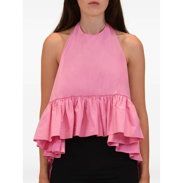 アジーザ レディース プルオーバー トップス Winston ruffled top Pink