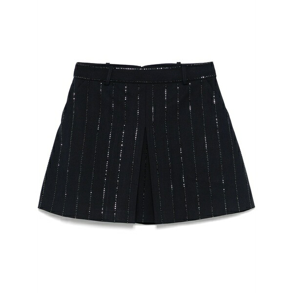 セルフ・ポートレイト レディース スコート ボトムス Rhinestone-embellished mini skirt Blue