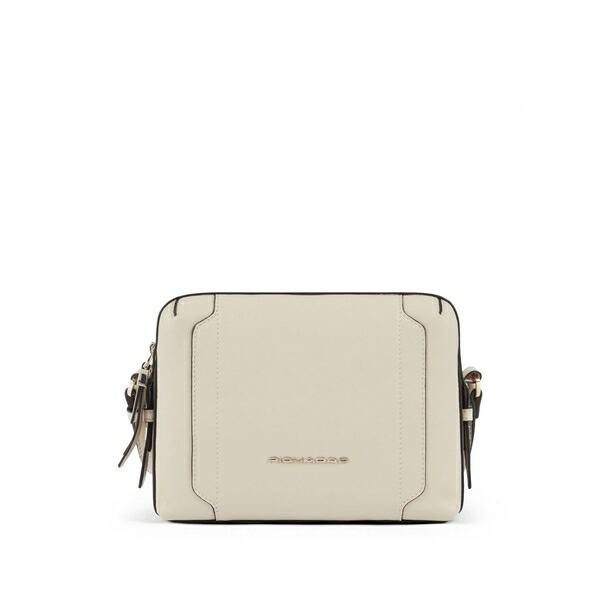 ピークアドロ  レディース ショルダーバッグ 御徒面子 Logo-lettering cross body bag Neutrals
