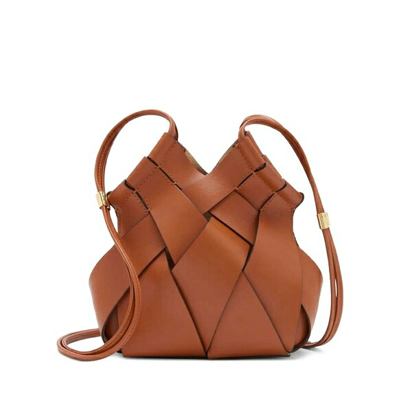 ウラ・ジョンソン レディース ショルダーバッグ 御徒面子 Charlotte leather cross body bag Brown
