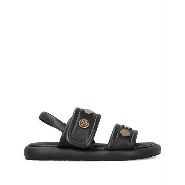 ピンコ レディース サンダル シューズ Studded leather sandals Black｜asty 35,620円