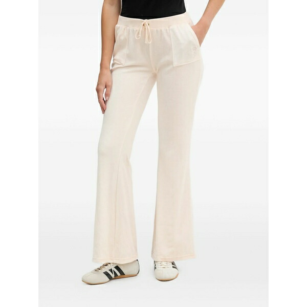 ジューシークチュール レディース 心地よいズボン下 ボトムス Patch-pocket track pants Neutrals