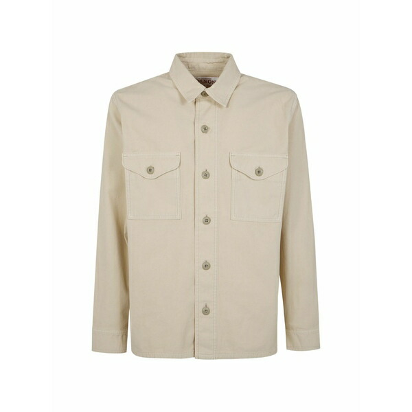 フィルソン メンズ 上衣＆上衣 アウター Field button-up chest-pocket shirt jacket Neutrals